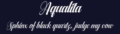 Aqualita by Roiyani Teungku — Script Handwritten Font — thumbnail 2