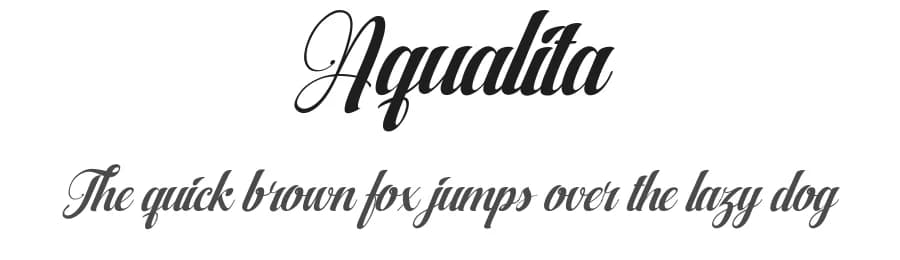 Aqualita by Roiyani Teungku — Script Handwritten Font