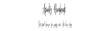 Aquality Handmade by Kateeng Ciu — Script Handwritten Font — thumbnail 1