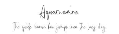 Aquamarine by Chris Glover — Script Handwritten Font — thumbnail 1