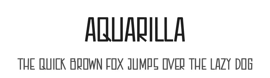 Aquarilla by Supersemar Letter — Sans Serif Font