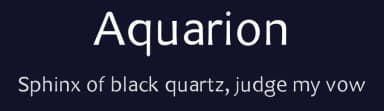 Aquarion by Jean Catalano — Sans Serif Font — thumbnail 2