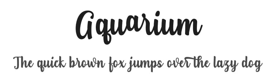 Aquarium by Donny Mark — Script Handwritten Font — preview 1