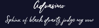 Aquasimo by Lettering Mom — Script Handwritten Font — thumbnail 2