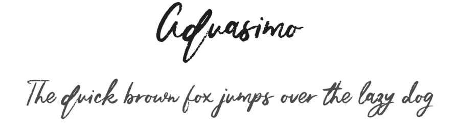 Aquasimo by Lettering Mom — Script Handwritten Font — preview 1
