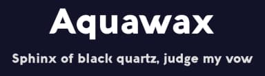 Aquawax by Zetafonts — Sans Serif Font — thumbnail 2