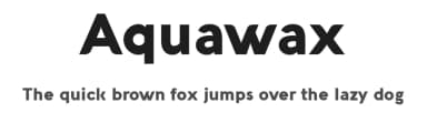 Aquawax by Zetafonts — Sans Serif Font — thumbnail 1