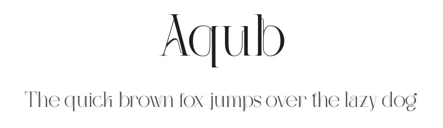 Aqub by Nirmana Visual — Serif Font