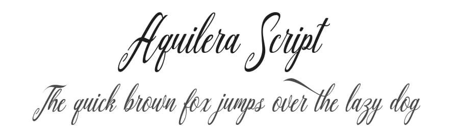 Aquilera Script by Aquilera Saiman — Script Handwritten Font