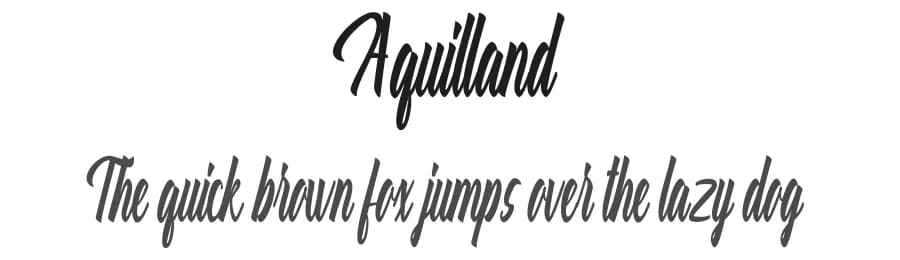 Aquilland by Analogous Studio — Script Handwritten Font