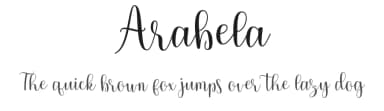 Arabela by Aqeela Studio — Script Handwritten Font — thumbnail 1