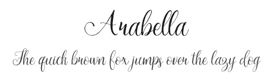 Arabella by my sunday — Script Handwritten Font