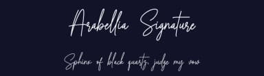 Arabellia Signature by MJB Letters — Script Handwritten Font — thumbnail 2