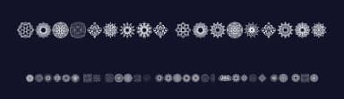 Arabesque Ornaments by Woodcutter — Dingbats Font — thumbnail 2
