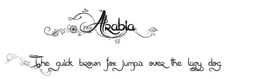 Arabia by Maelle.K | Thomas Boucherie — Script Handwritten Font
