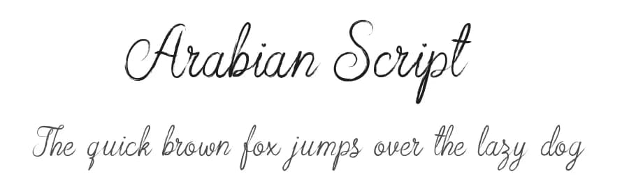 Arabian Script by Royaltype — Script Handwritten Font