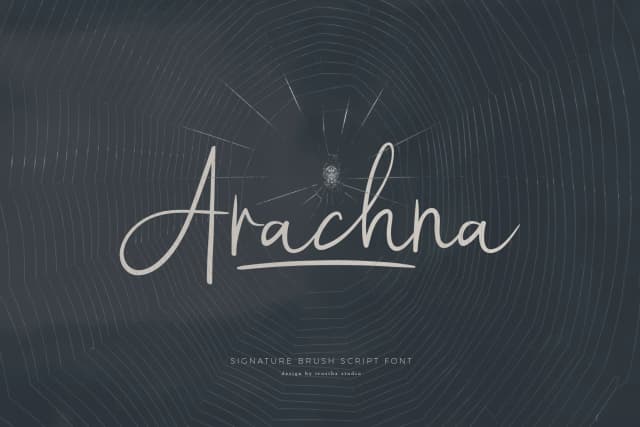 Arachna Font by trusthastd — Script Handwritten Font