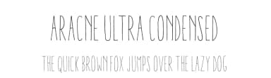 Aracne Ultra Condensed by Antipixel — Script Handwritten Font — thumbnail 1