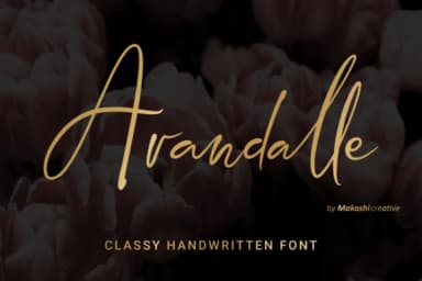 Arandalle Script Font by kammaqsum — Script Handwritten Font — thumbnail 1