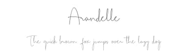 Arandelle by adesigncreatype — Script Handwritten Font — thumbnail 1