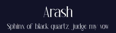 Arash by PutraCetol Studio — Serif Font — thumbnail 2