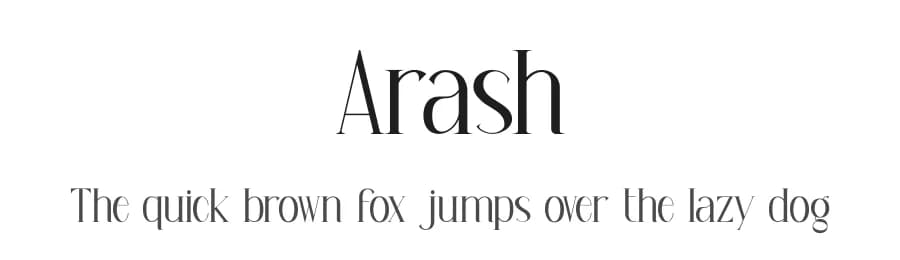 Arash by PutraCetol Studio — Serif Font