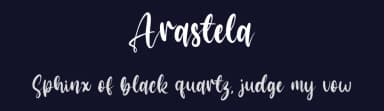 Arastela by Vz Type — Script Handwritten Font — thumbnail 2