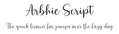 Arbhie Script by Zane Studio — Script Handwritten Font — thumbnail 1