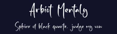 Arbiot Mentaly by Letterena Studios — Script Handwritten Font — thumbnail 2
