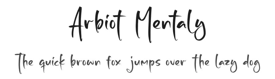 Arbiot Mentaly by Letterena Studios — Script Handwritten Font