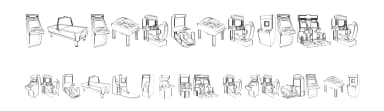 Arcade Video Games by Super — Dingbats Font — thumbnail 1