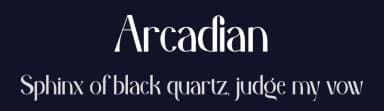 Arcadian by Rian Dryana — Sans Serif Font — thumbnail 2