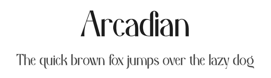 Arcadian by Rian Dryana — Sans Serif Font — preview 1