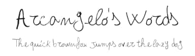 Arcangelo's Words by Arcangelo V. — Script Handwritten Font — thumbnail 1