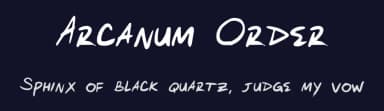 Arcanum Order by Eridan Lister — Script Handwritten Font — thumbnail 2