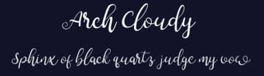 Arch Cloudy by Nuryanto Dwi — Script Handwritten Font — thumbnail 2