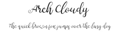 Arch Cloudy by Nuryanto Dwi — Script Handwritten Font — thumbnail 1