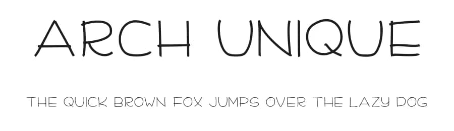 Arch Unique by Sabrina Teduh Alami — Script Handwritten Font