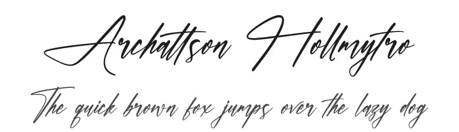 Archattson Hollmytro by Letterena Studios — Script Handwritten Font