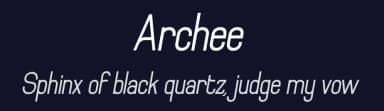 Archee by KaryAmo — Sans Serif Font — thumbnail 2