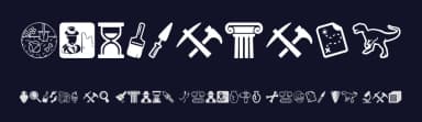 Archeology by Woodcutter — Dingbats Font — thumbnail 2