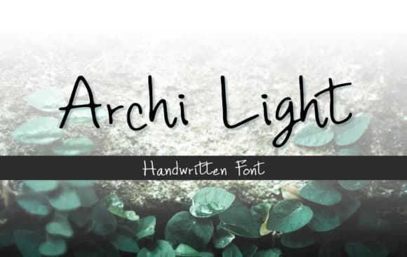 Archi Light Font by SkyClick — Script Handwritten Font