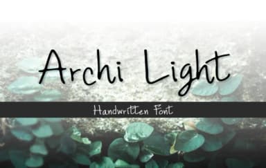 Archi Light Font by SkyClick — Script Handwritten Font — thumbnail 1