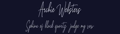 Archie Websters by alifirman — Script Handwritten Font — thumbnail 2