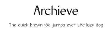 Archieve by weknow — Sans Serif Font — thumbnail 1