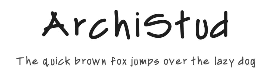 ArchiStud by Libby — Script Handwritten Font