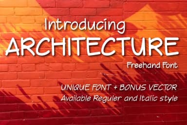 Architecture Font by 38.lineart — Script Handwritten Font — thumbnail 1