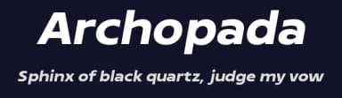Archopada by Wildan Type — Sans Serif Font — thumbnail 2