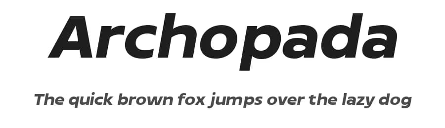 Archopada by Wildan Type — Sans Serif Font