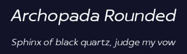 Archopada Rounded by Wildan Type — Sans Serif Font — thumbnail 2